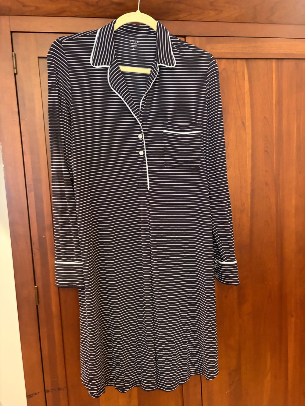 Gap maternity Striped Navy and White Nightshirt for nursing
